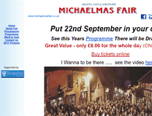 Tablet Screenshot of michaelmasfair.org.uk